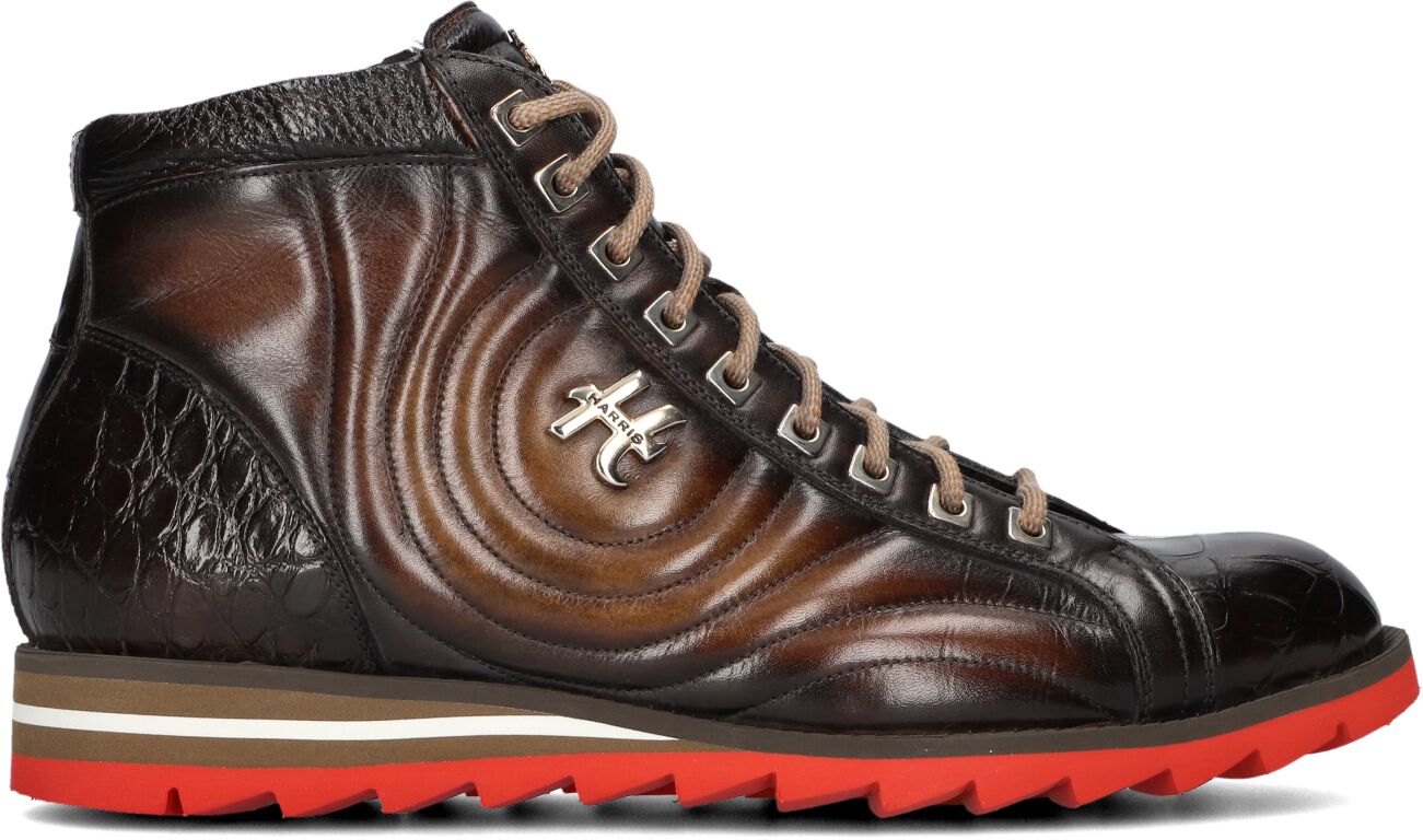 Harris Hoge Sneakers Heren 3023, Maat: 45, Materiaal: Leer, Kleur: Bruin afbeelding
