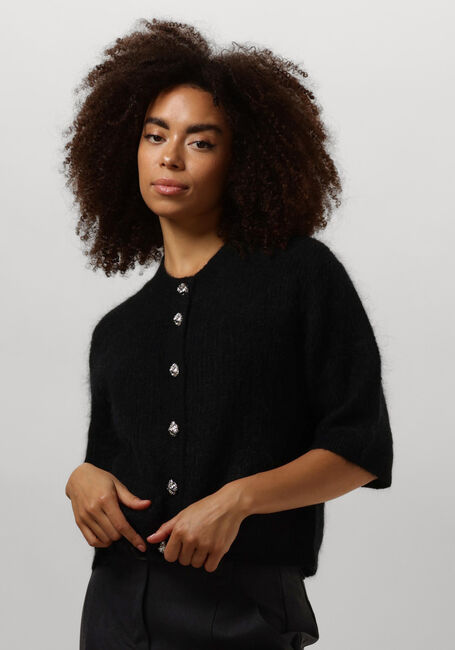 Zwarte SECOND FEMALE Vest ANDRIA KNIT CARDIGAN - large