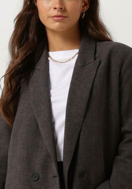 Grijze ACCESS Blazer OVERSIZED DOUBLE BREASTED BLAZER - large