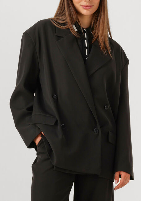 Zwarte ALIX THE LABEL Blazer LADIES WOVEN DOUBLE BREASTED BLAZER - large