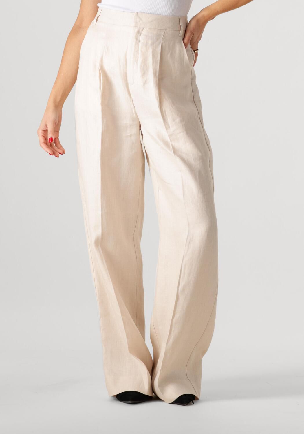 Copenhagen Muse Pantalon Dames Nature White Pant, Maat: L, Kleur: Beige