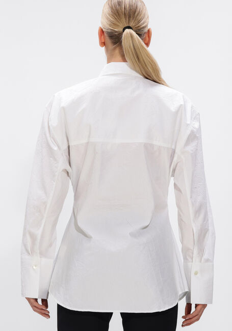 Witte ROHE Top SHAPPED CURSHED POPLIM SHIRT - large