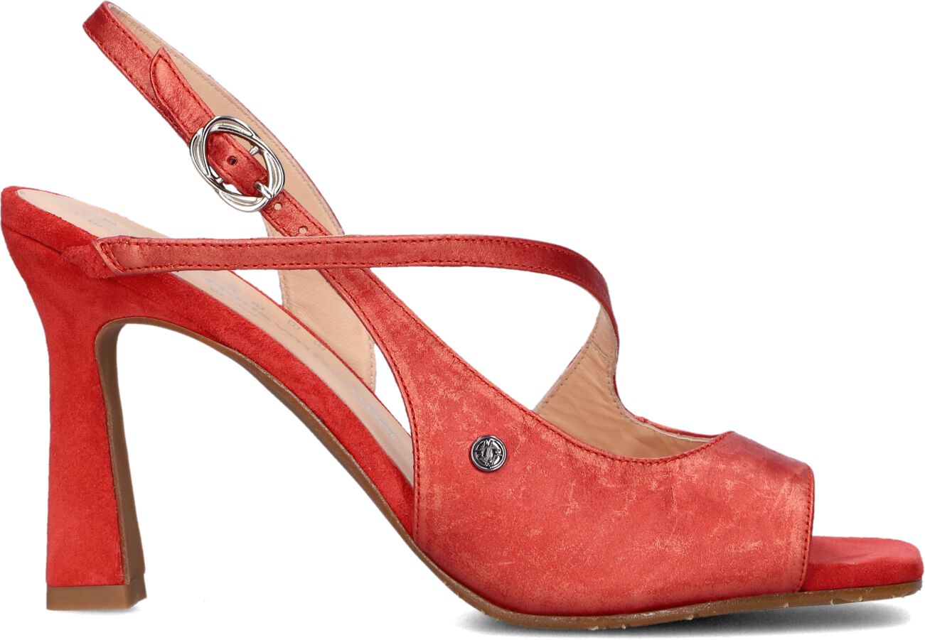 Floris van Bommel Slingbacks
Dames Sfw-90065, Maat: 36, Materiaal: Suède, Kleur: Rood