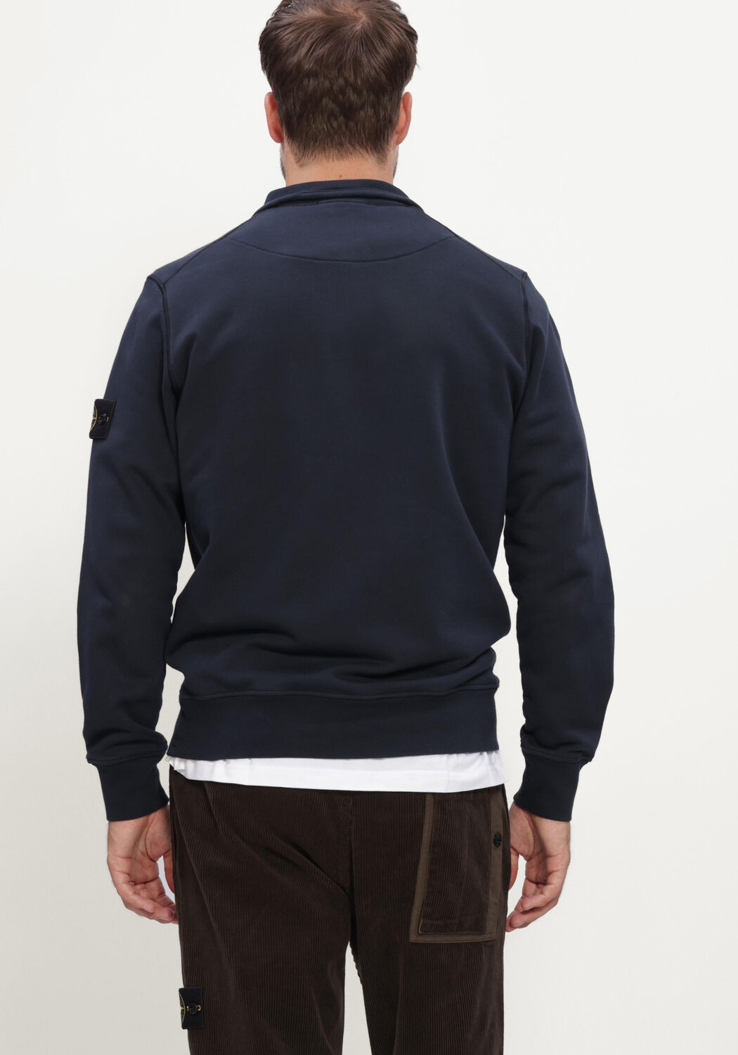 Donkerblauwe STONE ISLAND Trui LS POLO S0051 - large