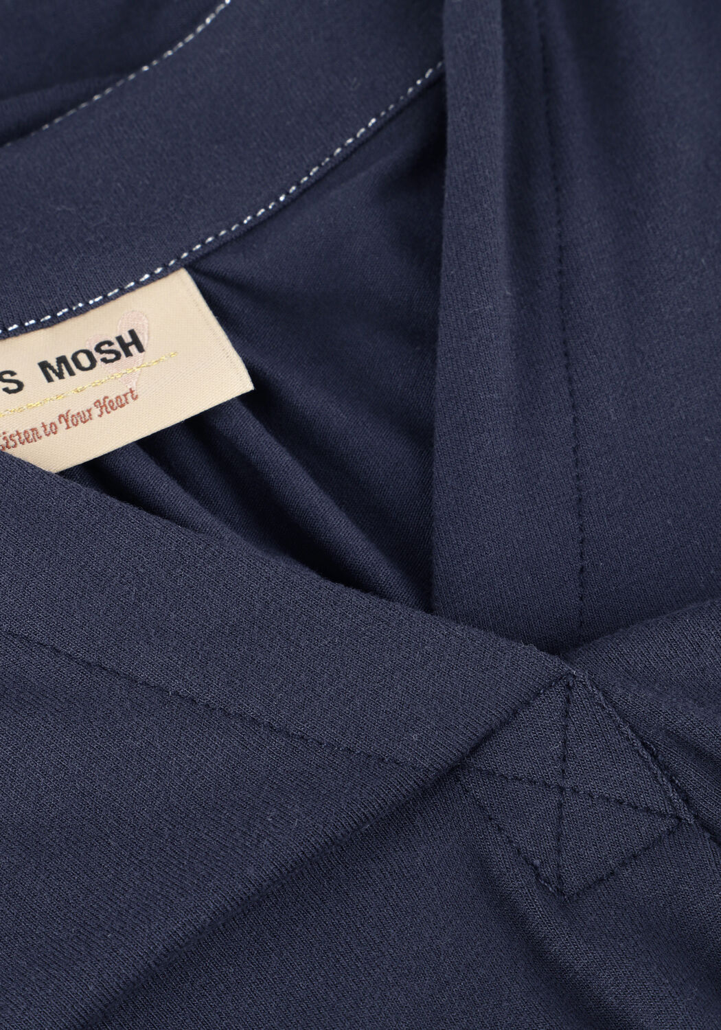 Donkerblauwe MOS MOSH Top SHIRA TEE - large