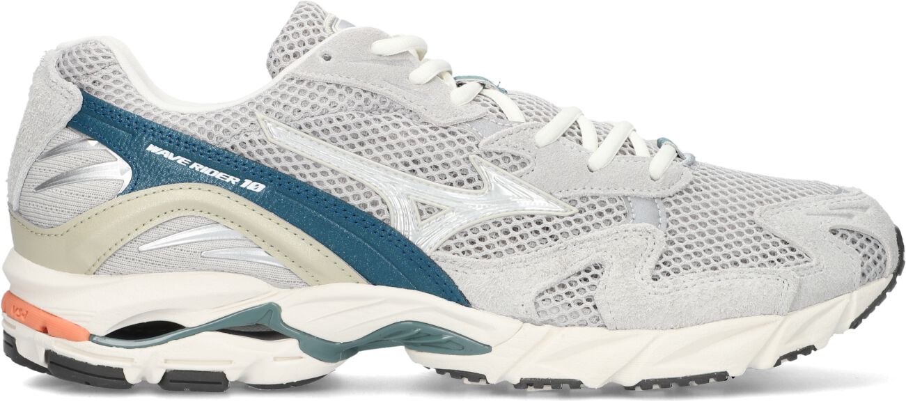 Mizuno Lage Sneakers Heren Wave Rider 10 Premium, Maat: 46, Materiaal: Suède, Kleur: Grijs afbeelding