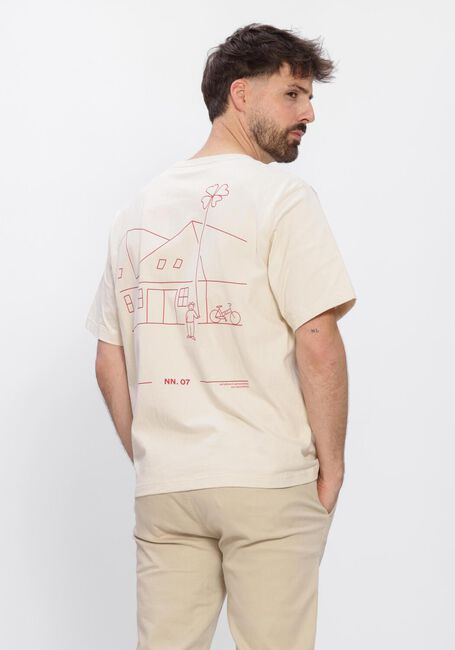 Creme NN.07 T-shirt JETT SS PRINT 30026 - large