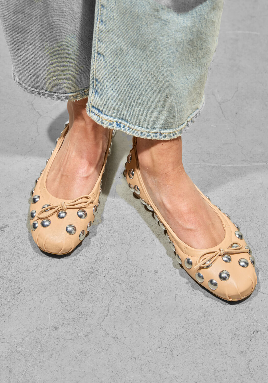 Beige HOGAN Ballerina's H684 BALLERINA BORCHIE - large