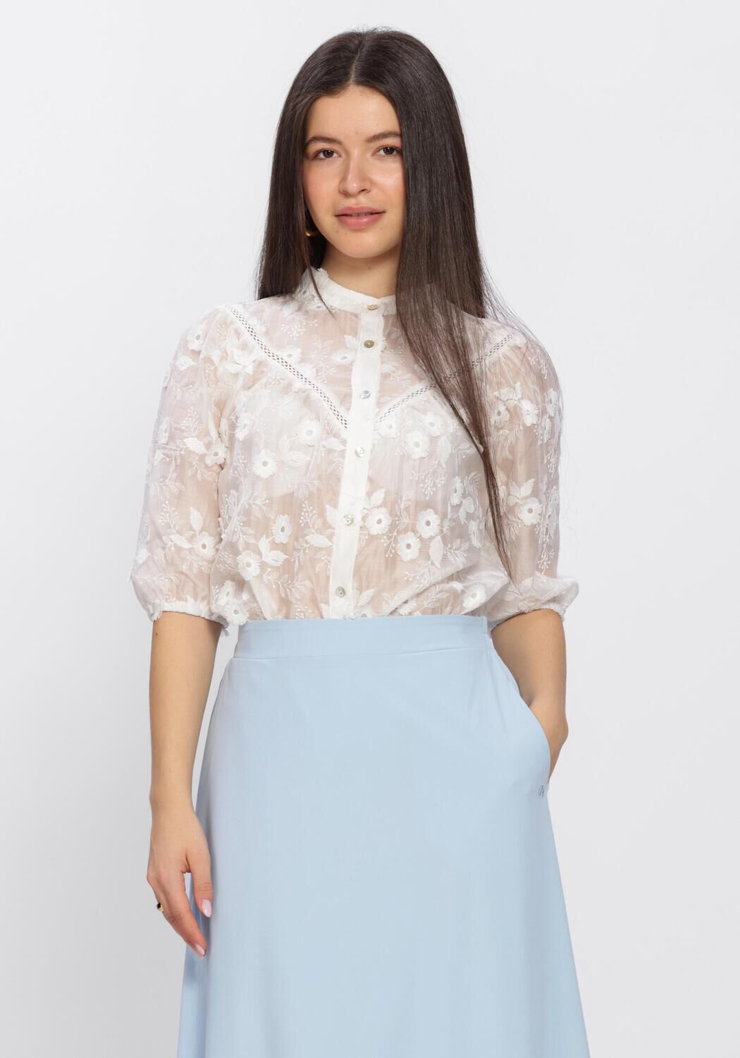 Aimee the Label Blouse
Dames Canna Blouse, Maat: S, Kleur: Wit afbeelding 1