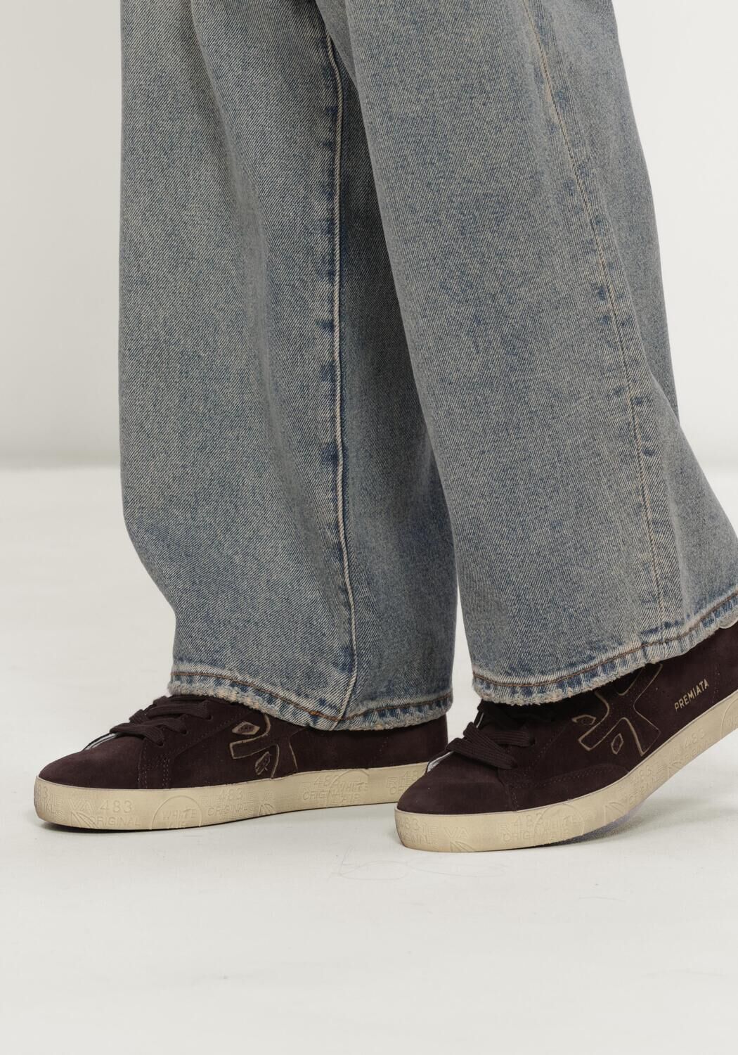 Bruine PREMIATA Lage sneakers STEVEND - large