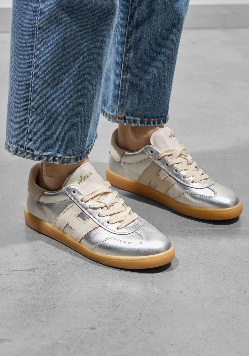 Zilveren HOGAN Lage sneakers COOL ALLACCIATO - large