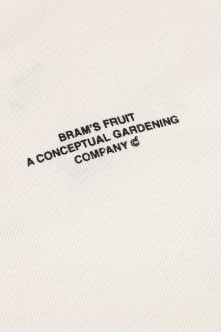 Witte BRAM'S FRUIT T-shirt STAMP WAFFLE LONGSLEEVE - large