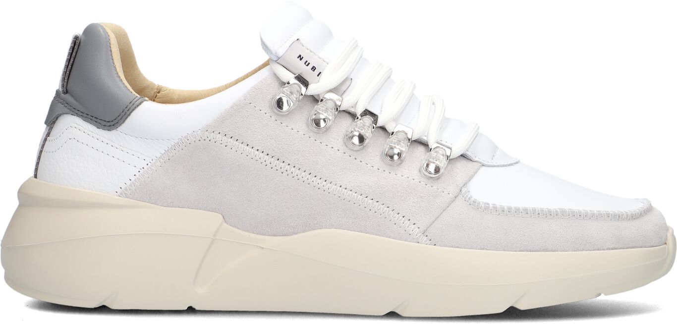 Nubikk Lage Sneakers Heren Roque Roman Heren, Maat: 47, Materiaal: Leer, Kleur: Wit