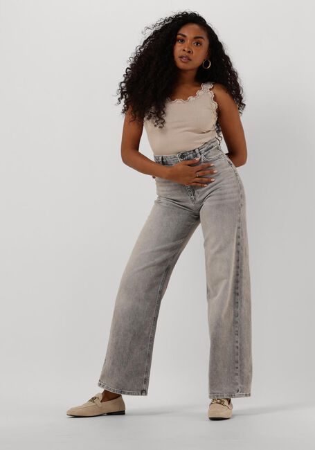 Beige ROSEMUNDE Top SILK TOP W/ LACE - large