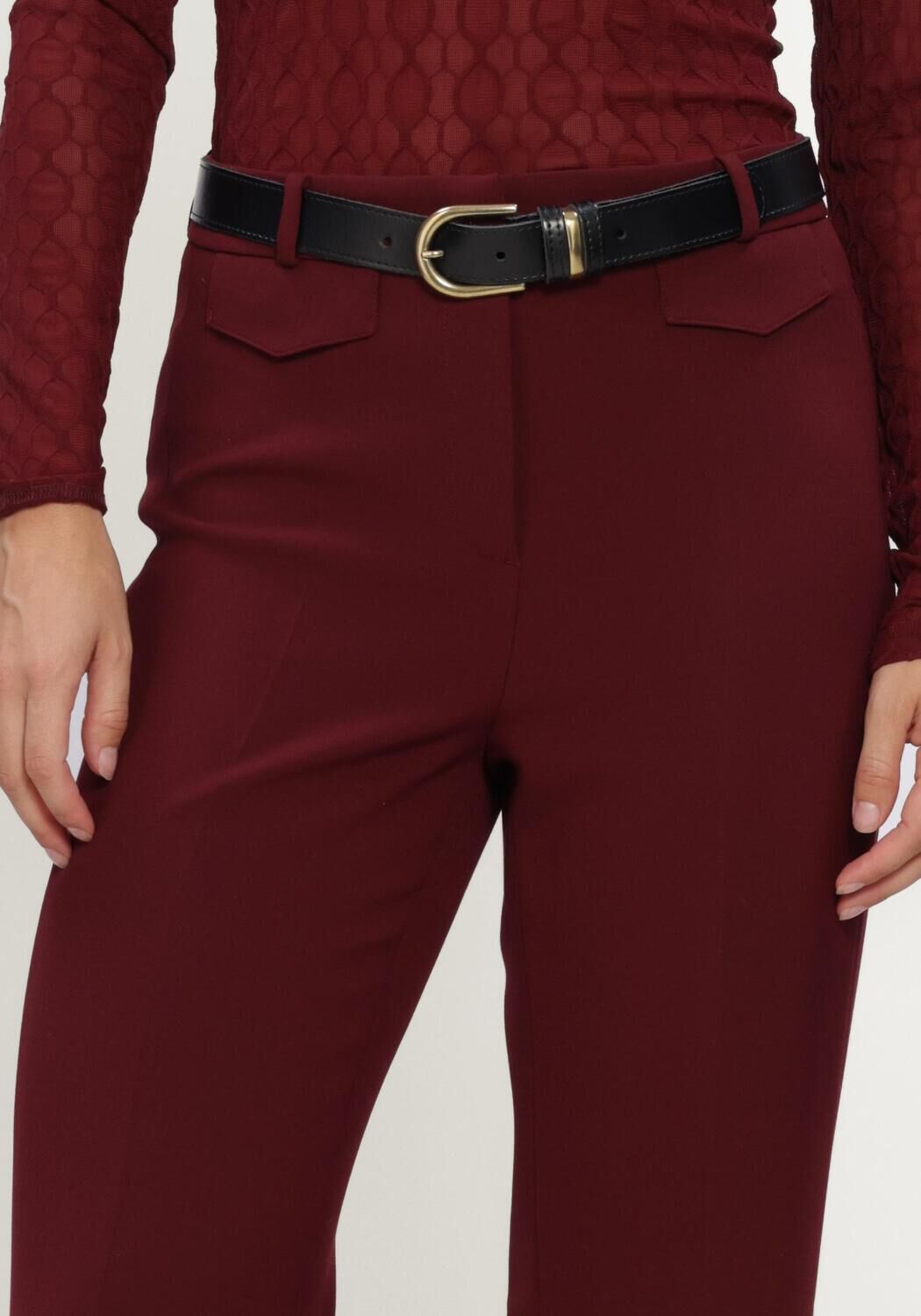 Bordeaux CAMBIO Broeken FAMOUS WOOL SUBSTITUTE DOUBLE - large