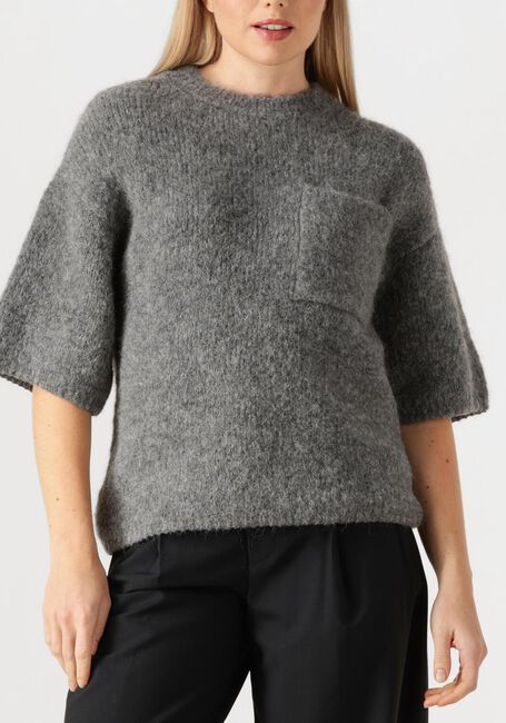 Grijze CLOSED Trui CREW SHORT SLEEVE - large