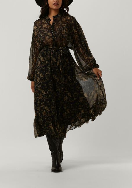 Groene ACCESS Midi jurk W2-3326-743 - large