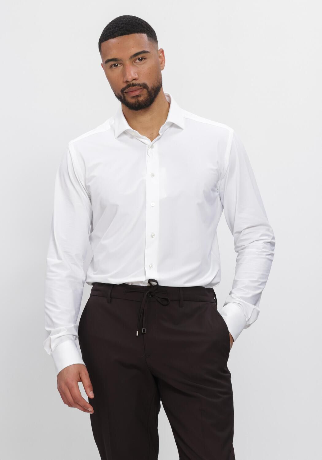 Witte XACUS Klassiek overhemd 11460 ACT358ML - large