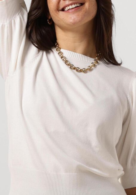 Gebroken wit MINUS Top LIVA KNIT TEE - large
