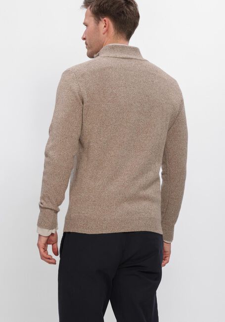 Beige PROFUOMO Trui PULLOVER HALF ZIP 80/20 - large