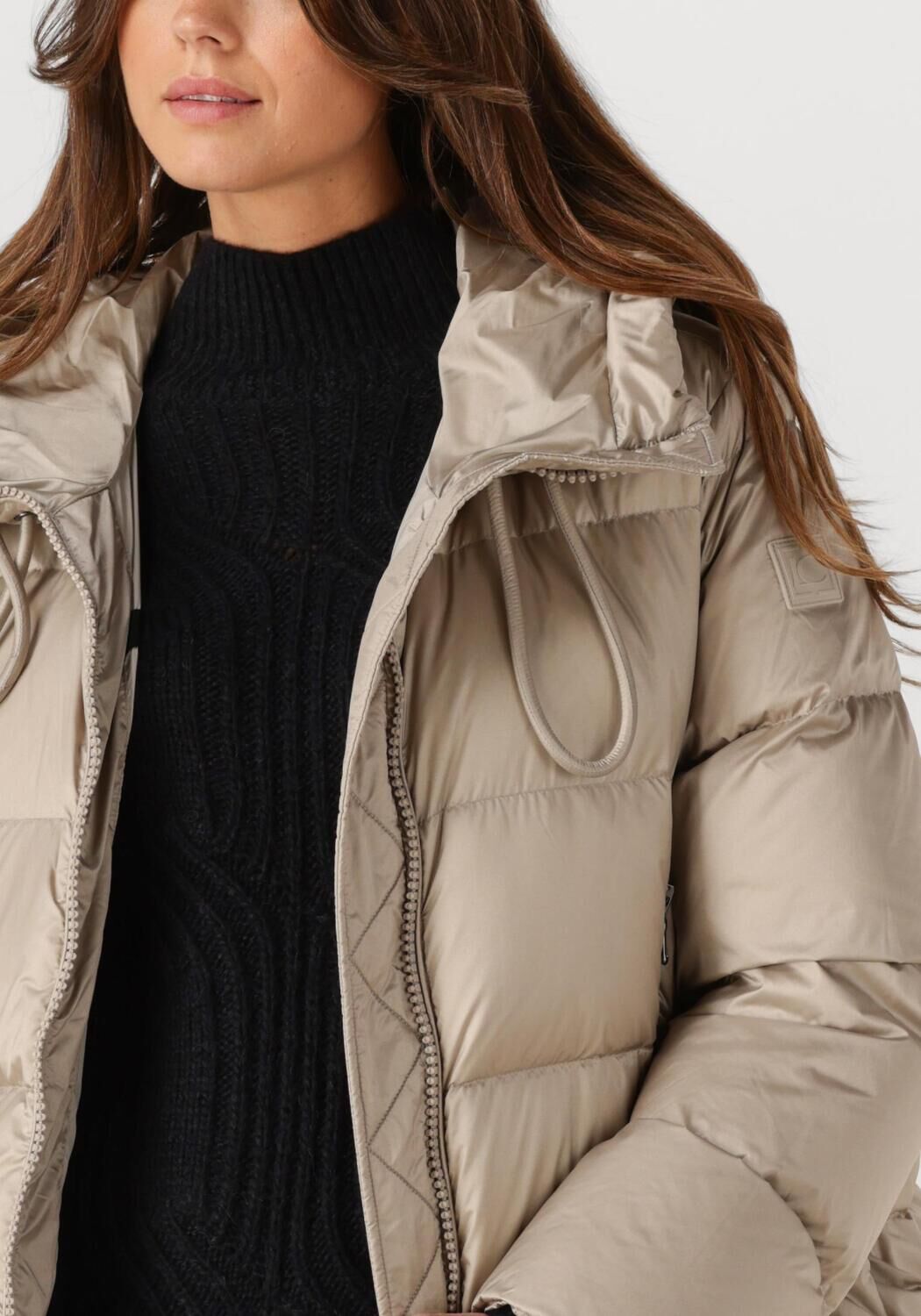 Beige LUISA CERANO Gewatteerde jas 428513/4144 - large