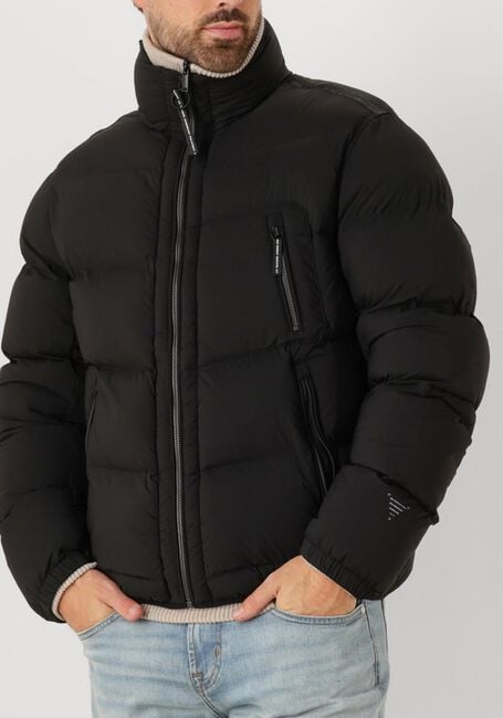 Zwarte KRAKATAU Gewatteerde jas 125200013 - large