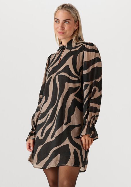 Zwarte BRUUNS BAZAAR Midi jurk BBARMADA DRESS - large