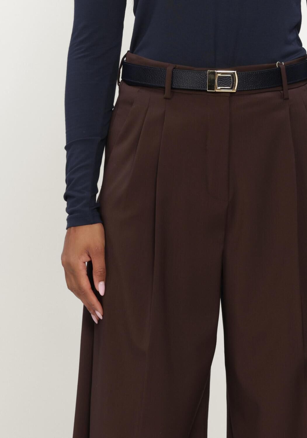 Bruine MAX MARA Wijde broek WKDADELFI - large
