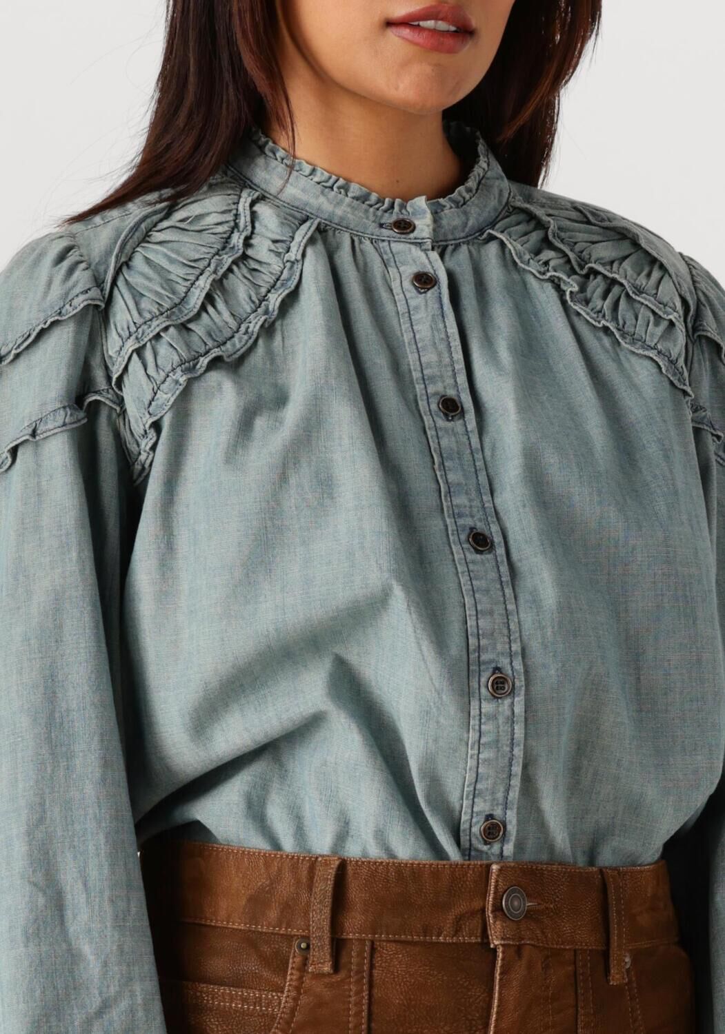 Blauwe MARANT ETOILE Blouses MILYA-GA 25AHT0677FA - large