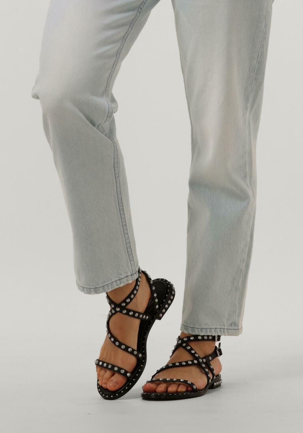 Zwarte ASH Platte sandalen PETRA - large