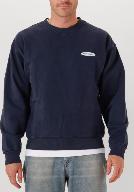 Donkerblauwe BRAM'S FRUIT Sweater F*CK OFF CREWNECK - large