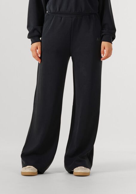 Zwarte ALIX THE LABEL Joggingbroek LADIES KNITTED FLOWY WIDE LEG PANTS - large