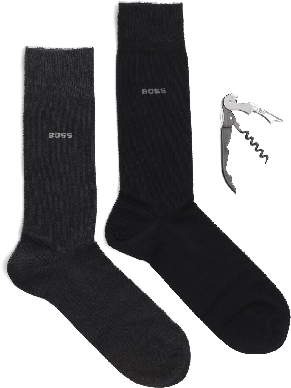 Boss Sokken Heren 2p Rs Giftset Gadget, Materiaal: Katoen, Kleur: Zwart