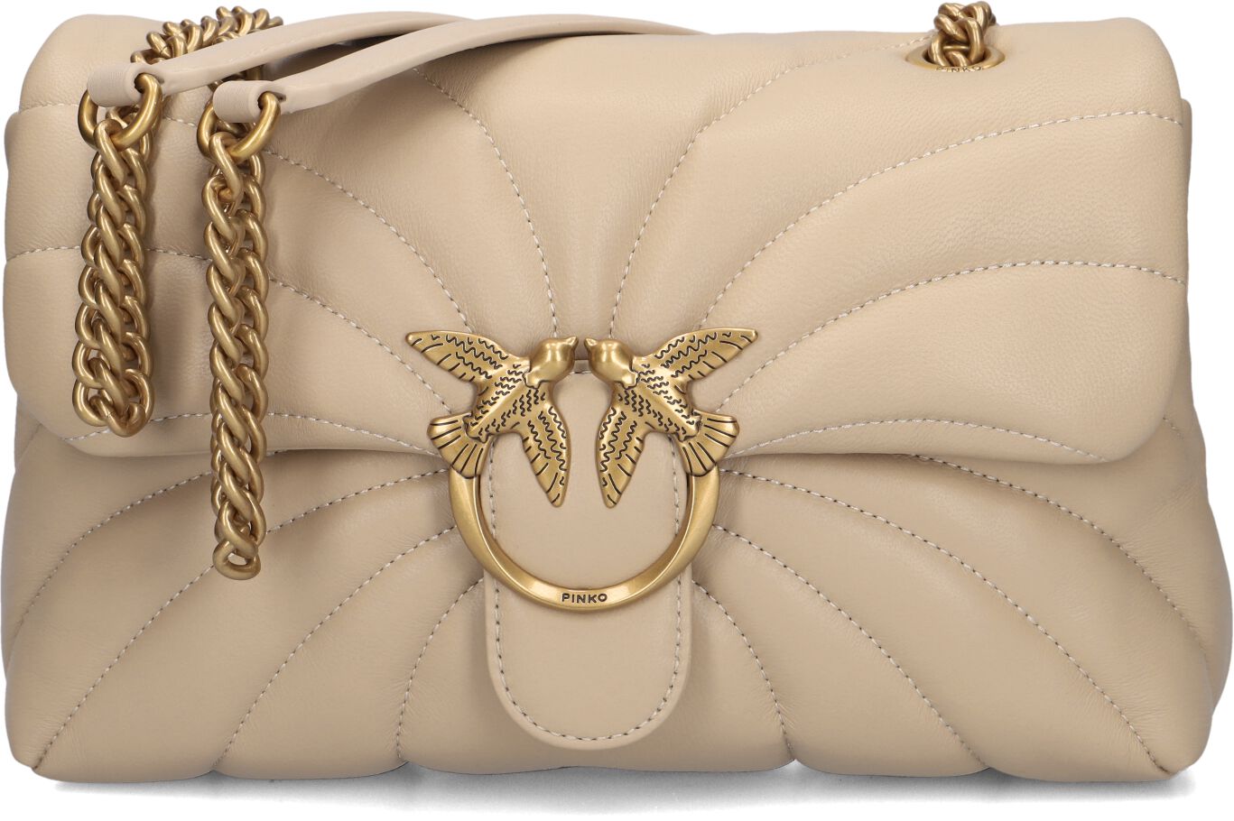 Pinko Schoudertas
Dames Love Puff Classic, Materiaal: Leer, Kleur: Ecru afbeelding