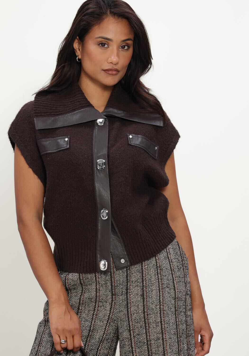 Bruine CAROLINE BISS Trui 4223 - large