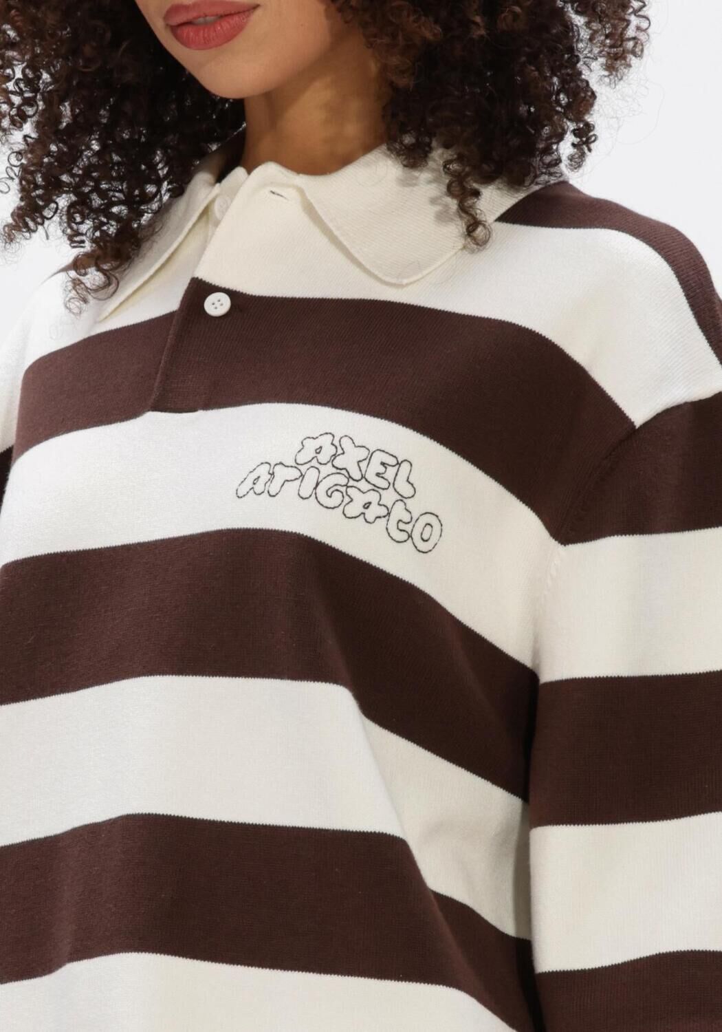 Bruine AXEL ARIGATO Trui REY POLO SWEATER - large