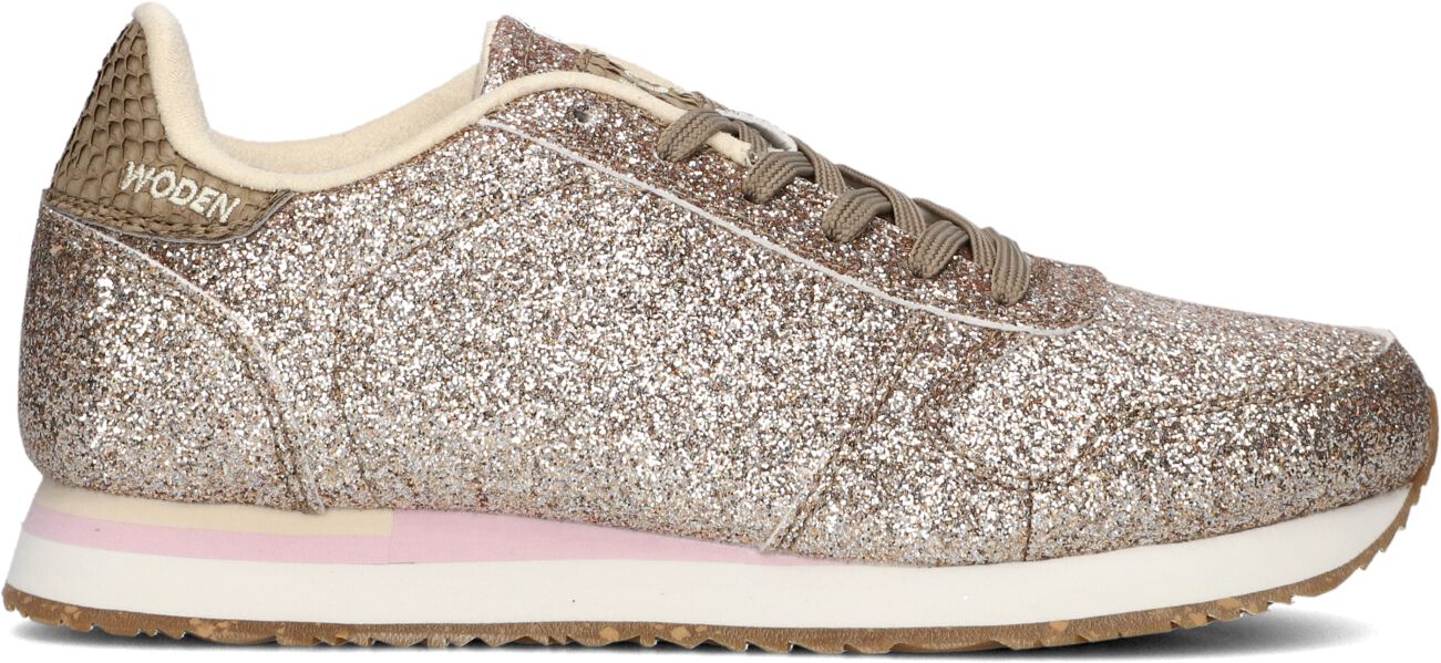 Woden Lage Sneakers Dames Ydun Icon Glitter, Maat: 39, Materiaal: Textiel