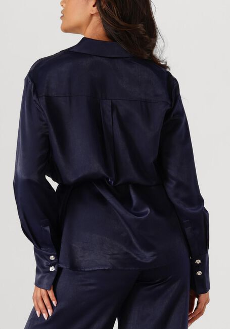 Donkerblauwe DANTE6 Blouses JONI BELTED OVERSIZED SHIRT - large