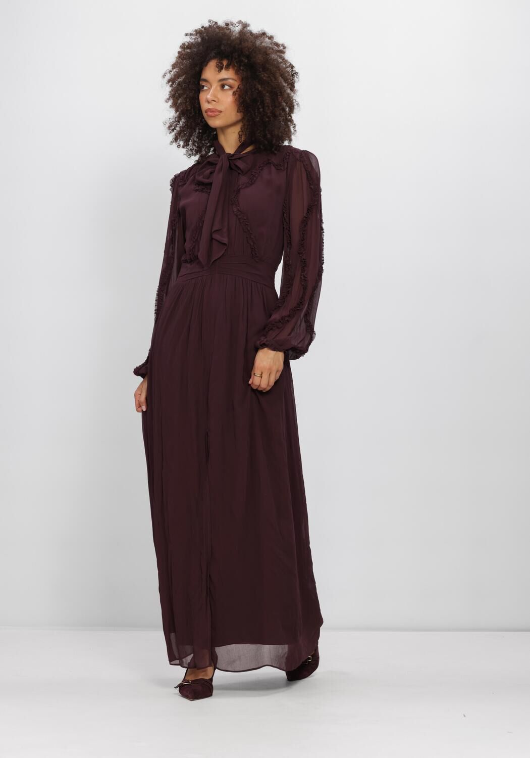 Dante6 Dante6 Maxi Jurk Dames Lasorinn Ruffle Detail Maxi Dress