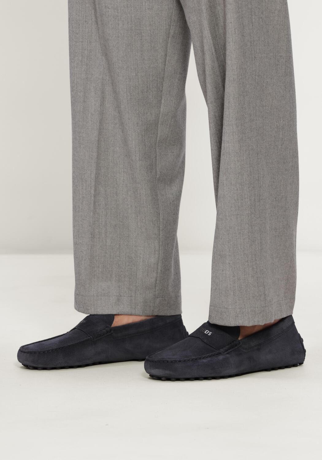 Donkerblauwe TOD'S Loafers MOC. LETTERING FILO GOMMINO 22L - large