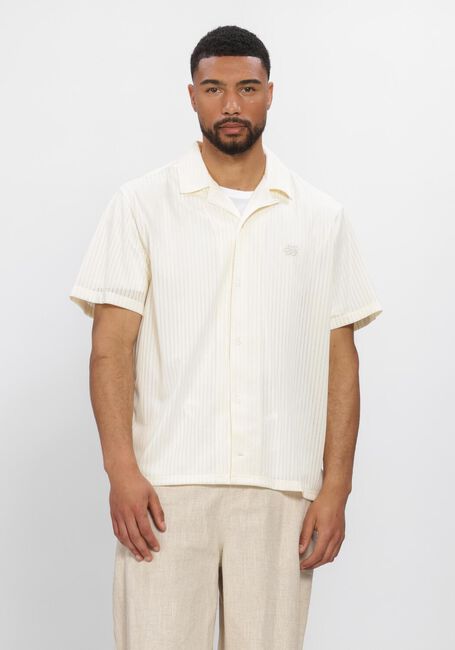 Ecru FILLING PIECES Casual overhemd RESORT SHIRT MESH - large