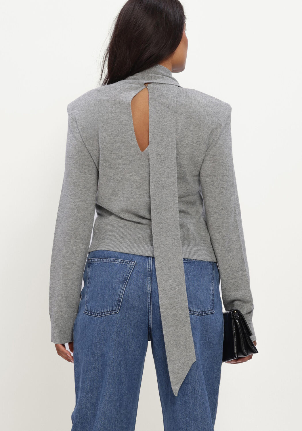 Grijze ROTATE Tops & T-shirts WOOL BLOW LS TOP - large