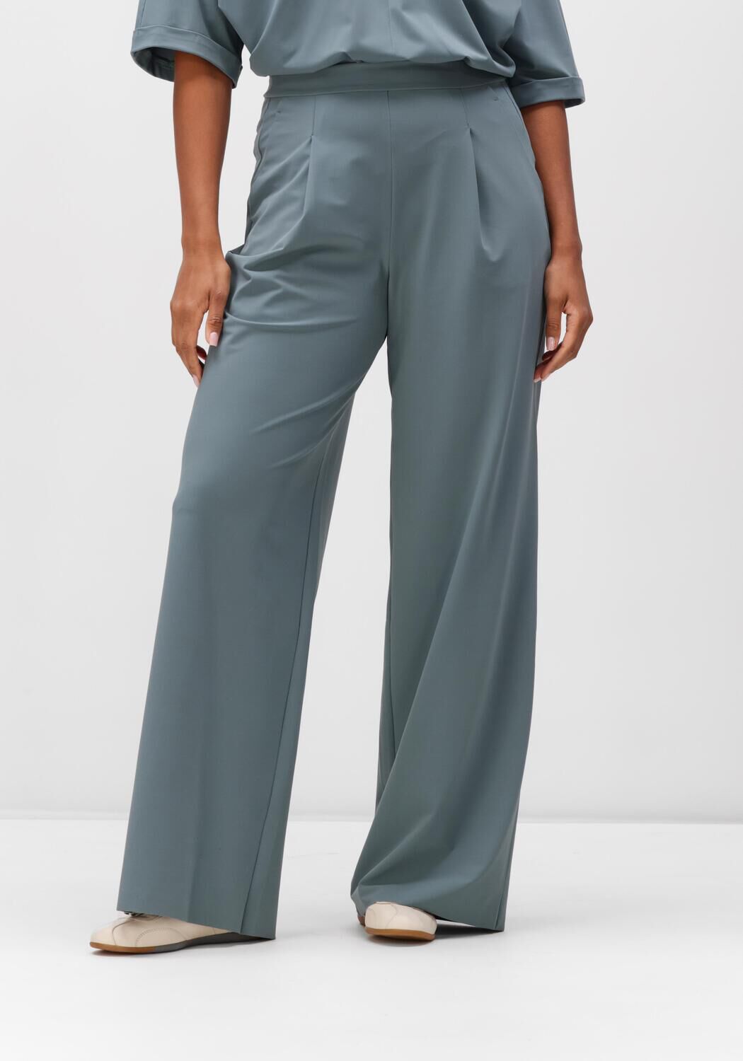 Japan Tky Wijde Broek Dames Kona Long, Maat: XS, Kleur: Petrol afbeelding 1