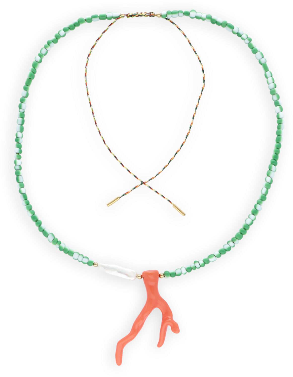 Bonnie Studios Ketting Dames Pendant Necklace Green, Materiaal: Kunststof, Kleur: Groen afbeelding 1