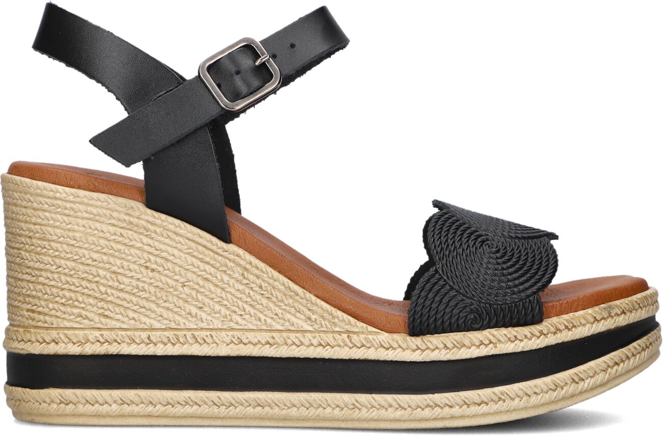 Stefano Lauran Sandalen
Dames Led Koord Sandaal Sleehak, Maat: 41, Materiaal: Leer, Kleur: Zwart