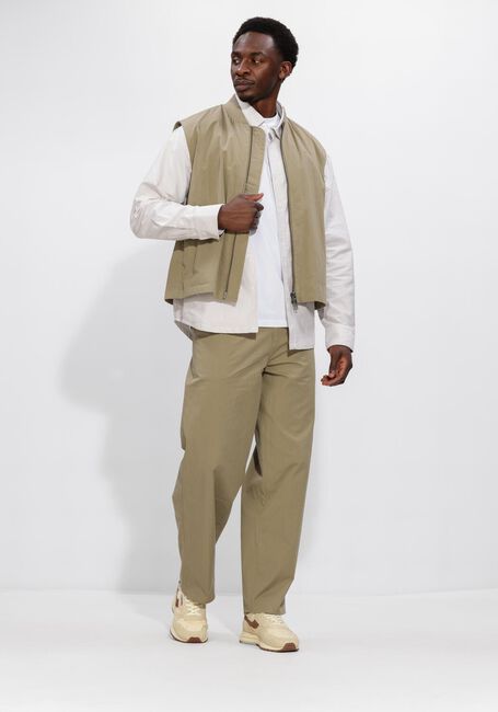 Khaki OLAF HUSSEIN Wijde broek BARREL LEG PANT - large