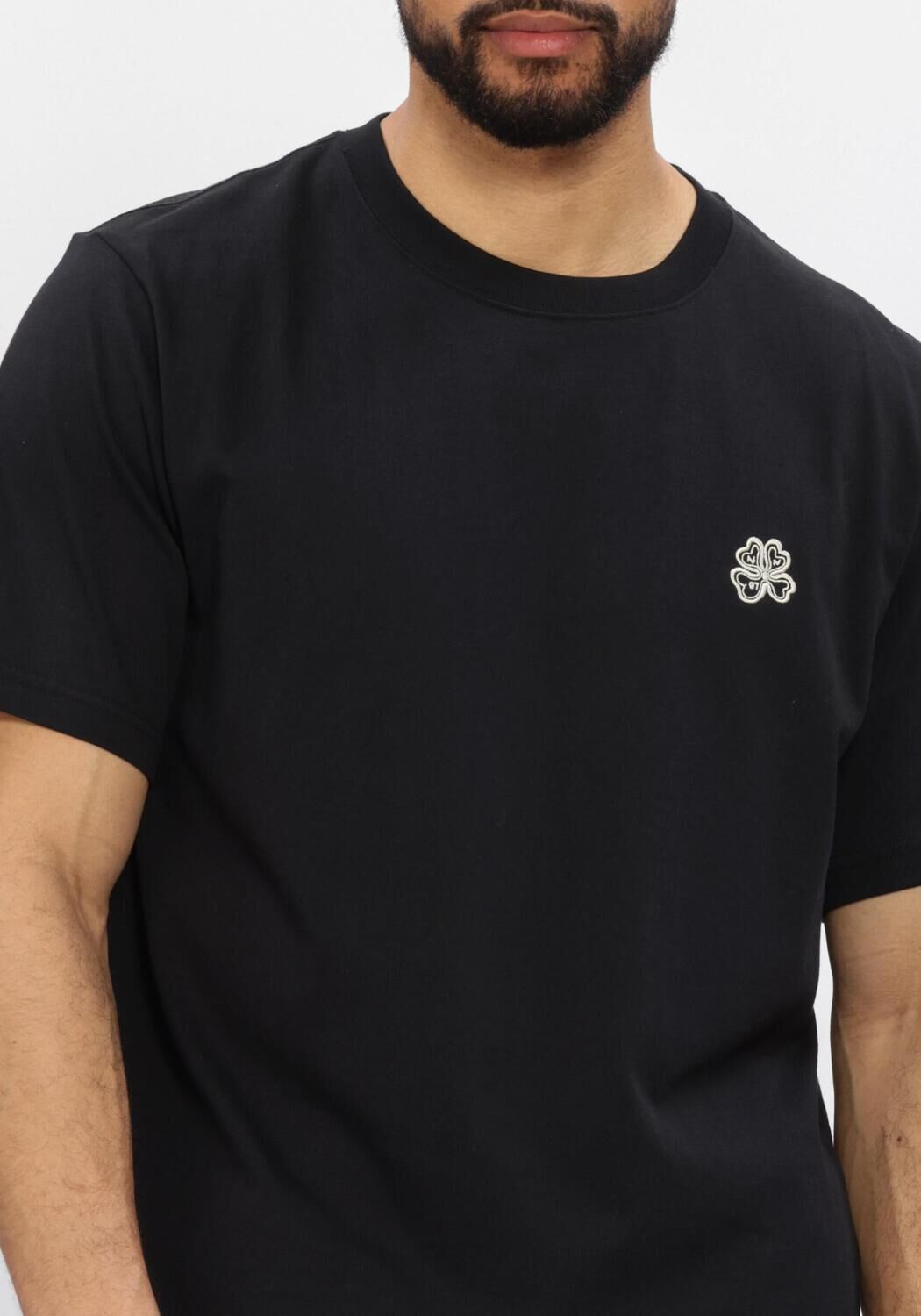 Zwarte NN.07 T-shirt JETT SS EMBRO 30026 - large