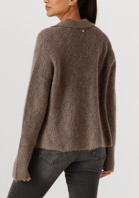 Bruine MOS MOSH Trui MMTHORA AIDY POLO KNIT - large