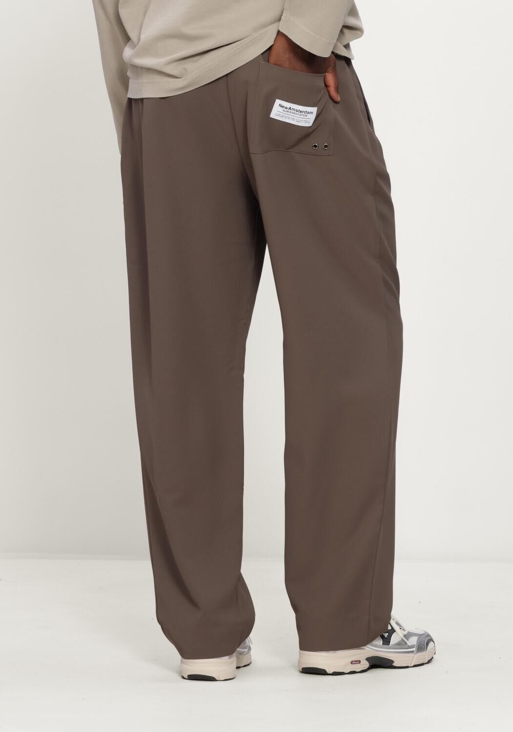Taupe NEW AMSTERDAM SURF ASSOCIATION Wijde broek WORK TROUSERS - large