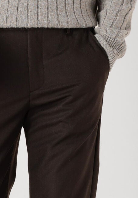 Bruine VALENZA Pantalon COMBAT WOOL TAPERED TROUSERS - large